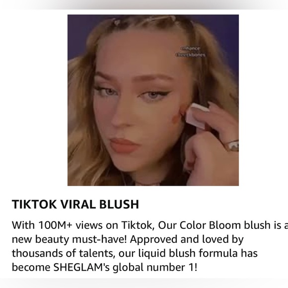 SHEGLAM COLOR BLOOM LIQUID BLUSH SHIMMER FINISH- LOVE CAKE 🎂 - Picture 7 of 12